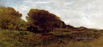  Barbizon Oil Painting - L Barbizon Impressionism landscape Charles Francois Daubigny